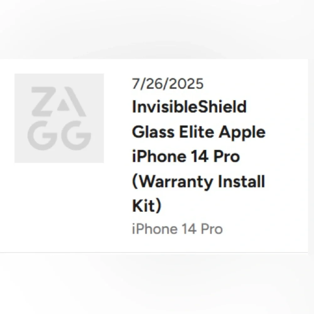 NIB ZAGG InvisibleShield Glass Elite Apple iPhone 14 Pro